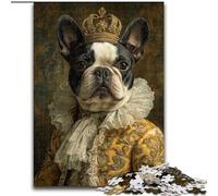 Pirate Captain French Bulldog 1000 Pieces Jigsaw Puzzle For Adults Teens, Challenging Game And Family Play Educational Game for Birthday, Chrismas (26x38cm)