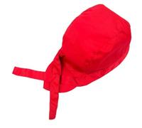 Pirate Chef Hat with Skull Design for Restaurant Kitchen Cooking, Adjustable Unisex Cotton Chef Hat for Adults, Black(red)