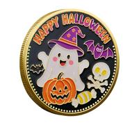 Pirate Coin | Happy Halloween Pumpkin Commemorative Coin,Art Display Home Decor for Collectors Enthusiasts Holiday Table Desk Cabinets Women Men Birthdays Party Carnival Bedroom
