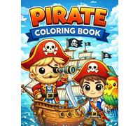 PIRATE COLORING BOOK: Livro para colorir de pirata