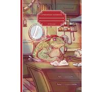 Pirate Cook Composition Notebook College Ruled: Frog Vintage Cottagecore Illustration | Cute Aesthetic Journal For School, College, Office, Work