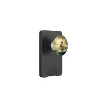 Pirate Corgi Sailing a Giant Teacup Across the Ocean PopSockets PopWallet for MagSafe