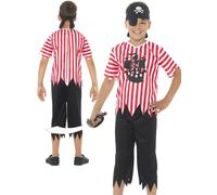 Pirate Costume Boys Jolly Pirate Book Week Day Childs Fancy Dress Outfit Kids