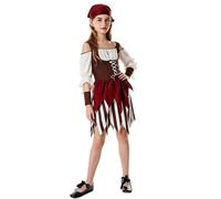 Pirate Costume Kids Dress Up 2-5 Pcs Halloween Costumes for 3-12 Years