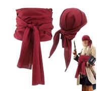 Pirate Costume - Pirate Belt Set | Soft Cosplay Headband, Dress Up Strap, Role Play, Stage Performance