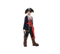 (Pirate Costume, S) Halloween children's pirate costumes, party performances, boys and girls' Pirates of the Caribbean captain clothes suit