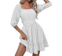 Pirate Costume Women's White Dress Princess Dress Women's Dress Corset Skater Dress Plain Aluminium Dress Costume Pirate Strapless Knee-Length Patchwork Dress Beach Dress Party Autumn Winter, White, S