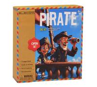 Pirate Dig Kit for Children Educational Activity Kit STEAM Treasure Discovery Set with Hands-On Excavation Book Creativity Learning Imaginative Play Gift for Home or School - Electoys