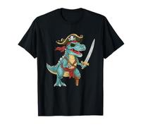 Pirate Dinosaur T Rex Funny Tyrannosaurus Halloween Costume T-Shirt