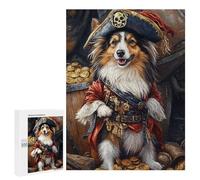 Pirate Dog Treasure Chest-102 Puzzle 1000 Teile Schwer Puzzle Spielzeug Lernspiel Impossible Herausforderungsspielzeug Für Erwachsene Kinder 500 PCS