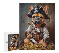 Pirate Dog Treasure Chest-20 Puzzle 1000 Teile Schwer Puzzle Spielzeug Lernspiel Impossible Herausforderungsspielzeug Für Erwachsene Kinder 500 PCS