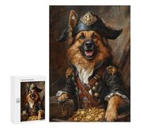 Pirate Dog Treasure Chest-44 Puzzle 1000 Teile Schwer Puzzle Spielzeug Lernspiel Impossible Herausforderungsspielzeug Für Erwachsene Kinder 300 PCS