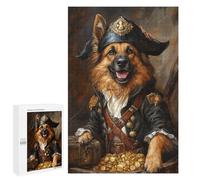Pirate Dog Treasure Chest-44 Puzzle 1000 Teile Schwer Puzzle Spielzeug Lernspiel Impossible Herausforderungsspielzeug Für Erwachsene Kinder 1000 PCS