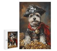 Pirate Dog Treasure Chest-76 Puzzle 1000 Teile Schwer Puzzle Spielzeug Lernspiel Impossible Herausforderungsspielzeug Für Erwachsene Kinder 1000 PCS