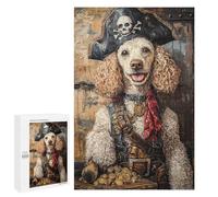 Pirate Dog Treasure Chest-94, 1000 PCS Wooden Jigsaw Puzzle for Adults, Home Décor Activity, for Relaxing Solo Or Group Play