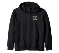 Pirate Duck Social Club Hunting Hiding Treasure On Ship Fun Zip Hoodie