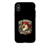 Pirate Eagle Sea Shanty Vibes Case for iPhone X/XS