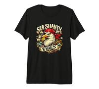Pirate Eagle Sea Shanty Vibes Premium T-Shirt