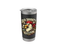 Pirate Eagle Sea Shanty Vibes Stainless Steel Insulated Tumbler