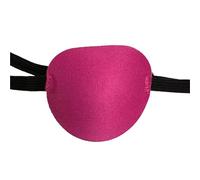 Pirate Eye Patch 1Pc Pirate Eye Patch Unisex Single Eyepatch One Washable Adjustable Concave Kid Cosplay Costume(Red)