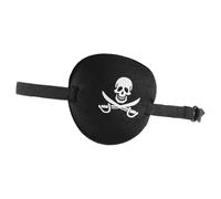 Pirate Eye Patch Cosplay Eye Patch - Pirate Black Out Blindfold - Skeleton Headband Skin Friendly Portable Eye Patch for Christmas