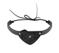 Pirate Eye Patch Leather Medieval Eyepatch Pirate Captain Costume Fancy Dress Eyewear Accessory Viking Cosplay Role Play Eye Cover Vintage Renaissance Design For Halloween Parties