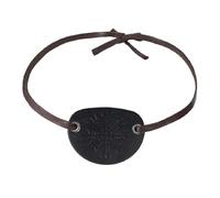 Pirate Eye Patch Leather Medieval Eyepatch Pirate Captain Costume Fancy Dress Eyewear Accessory Viking Cosplay Role Play Eye Cover Vintage Renaissance Design For Halloween Parties