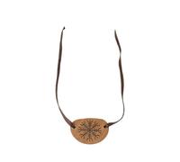 Pirate Eye Patch Pirate Eyepatch Eye Patches Adjustable for Theme Parties Cosplay Costume(Yellow)