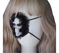 Pirate Eye-Patch Single Eye Mask Gothic Eyepatch Punk Skull Eye Mask Lace Trim Eye-Patch Halloween-Cosplay Accessories Pirate Eye-patch Gothic Lace Trim Eye Mask Punk Skull Eye Mask Pirate Accessory