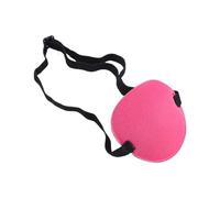 Pirate Eye Patch Unisex Pirate Eye Patch Single Mask Adjustable Concave Child Cosplay Costume Props(Rose red)