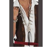 Pirate Fancy Dress Skull Fang Necklace Swashbuckler Fancy Dress Bone Accessory