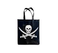Pirate Flag Skull and Cross Bones Large Reusable Tote Bag