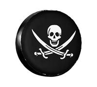 Pirate Flag Spare Tire Cover, Rainproof Wheel Cover, SUV, Truck, Trailer, Rv Tire Cover,Wheel Protectors