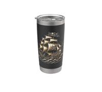 Pirate Ghost Ship s Jolly Roger Pirate Stainless Steel Insulated Tumbler