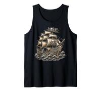 Pirate Ghost Ship s Jolly Roger Pirate Tank Top