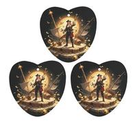 Pirate Golden Secret Sea Car Air Freshener, 3 Pcs Love form Hanging Air Freshener Cards, Long Lasting Fragrance Scented Cards for Car, Home, Office Black-style