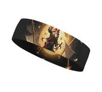 Pirate Golden Secret Sea Headbands for Women & Men Sports Headband, Fits All Head Sizes, Ultra Absorbent & Non-Slip Sweatband for Running, Yoga, Gym