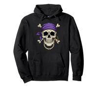 Pirate Grandma Skull and Crossbones Cute Women Pullover Hoodie