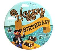 Pirate Happy Birthday Big Badge by Apac