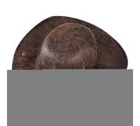 Pirate Hat - 1 Piece Of Leather Pirate Cap, Tricorn Hat | Tricorn Cap Brown Ancient Look - It Complements Halloween, Birthdays, Festive Occasions, Parties, School Plays