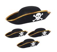 Pirate hat Lightweight Universal Fit Pirate Costume Hat Tricorn Hat