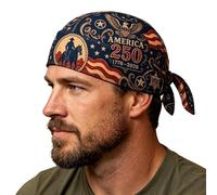 Pirate Hat Men,US 250th Head Wrap Keepsake | Skull Eagle Flag Print Patriotic Head Scarf,for Bicycle Cycling Stage Performance Punk Party Motorcycle Riding Costume Cosplay