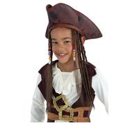Pirate Hat with Dreadlocks - Perfect Accessory for Kids Fancy Dress - Smiffys