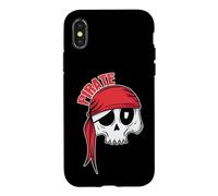 Pirate Head with red Bandana Case for iPhone X/XS