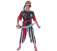 Pirate King Fancy Dress Costume for Boys Ages 3-4 (S), Height 116cm
