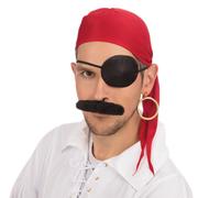 Pirate Kit Adults Kids Fancy Dress Pirates Accessory Kit Book Day 4pc