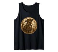 Pirate Kiwi Vintage Etching Tank Top