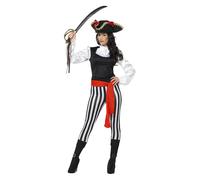Pirate Lady Costume, with Top, Black