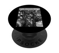 Pirate Last Day Of School Summer Break Funny Meme Selfie PopSockets Adhesive PopGrip