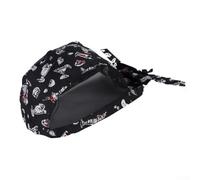 Pirate Mesh Chef Hat, Piece, Skull Design Restaurant Kitchen Cooking Headwear, Adjustable Fit, Soft Cotton-Mesh Blend, Unisex Adult Culinary Staff & Catering Students(A)